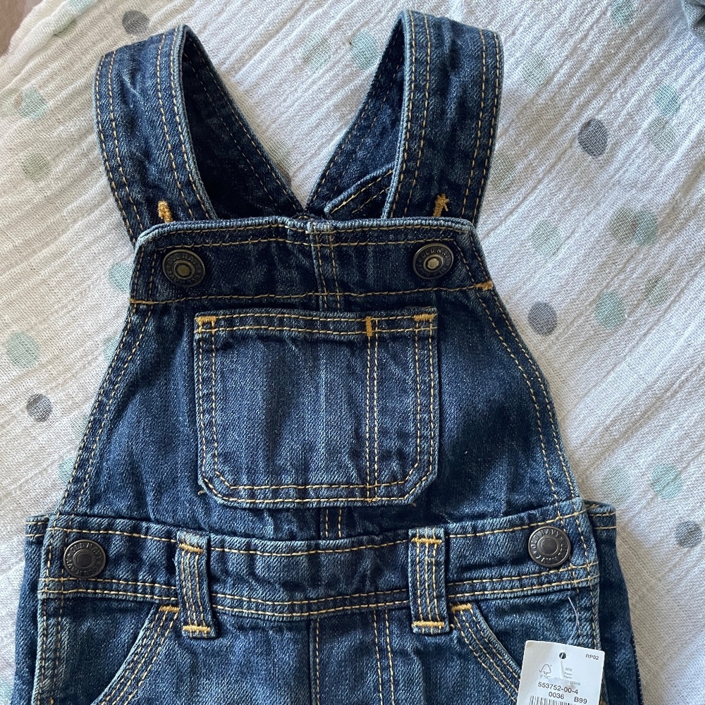 Dark denim/jean overalls